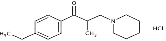 Figure 1: Structure of Eperisone HCl 