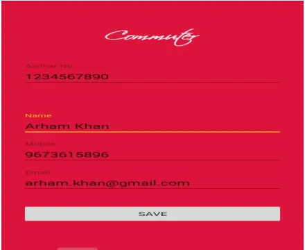 Figure 10Profile Screen 