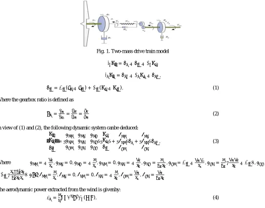 Fig. 1. Two-mass drive train model 