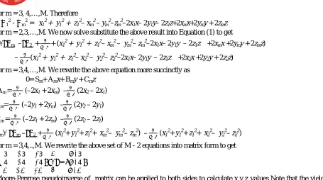 Table 1:  True and estimated position of 10 nodes 