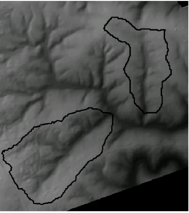 Figure 4. 2: 10 m DEM of the study catchments.