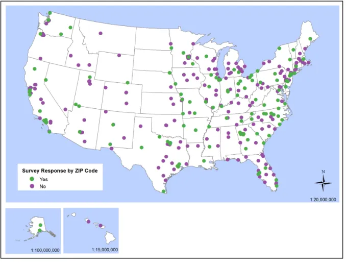 Figure 1. Map of responding programs versus non-responding programs 