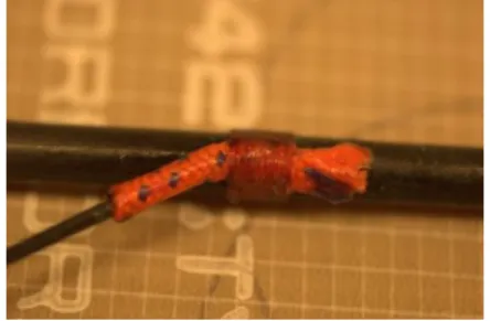 Figure 2.8: Graphite rods bonded with a cross joint