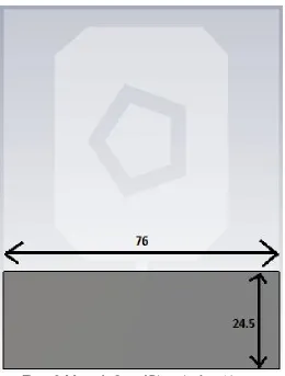 Figure 1: Monopole antenna Dimension layout in mm  
