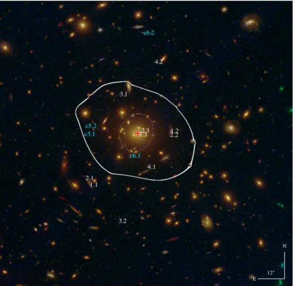 Fig. 2.— RELICS color image of MACS J0159.8-0849 (Blue=F435W, Green=F606W+F814W, Red=F105W+F125W+F140W+F160W).