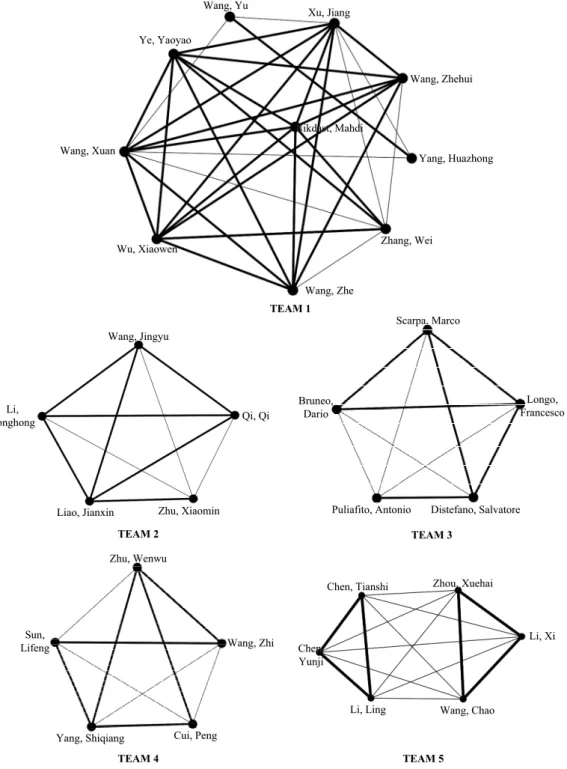 Figure 1: Relations among the team members 