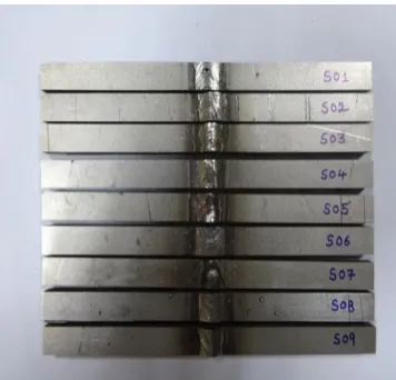 Fig. 7 Hardness specimens 