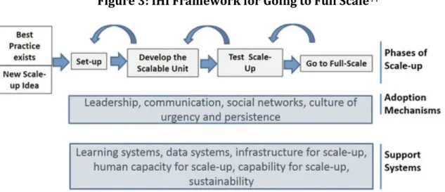 Figure	  3:	  IHI	  Framework	  for	  Going	  to	  Full	  Scale 44 	  