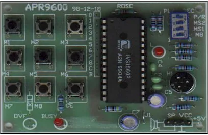 Figure 3: APR9600 Experimental board 
