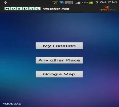 Fig. 3. Internal Architecture of MOSDAC Weather Application