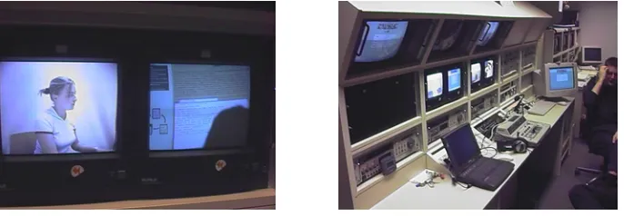 Figure 6.2.5: Observation of the participants and their computer monitors.