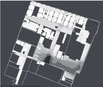 Fig. 4. Point map connectivity of visual lines.
