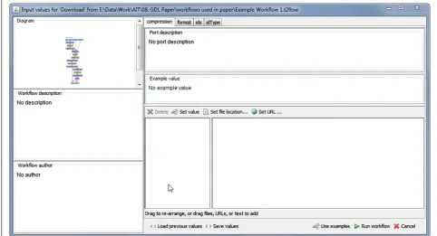Figure 3 An example port definition and generated UI. Anoutline of a port definition and the generated user interfacecomponent using it.