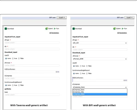 Figure 9 Mime-type to user interface mapping. Predictors determine which UI component to use for a specific port by using data fromprocessors and predicting the corresponding data types (mime type)
