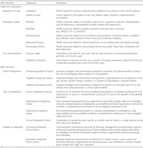 Table 1 Description of the domains of the revised RMIC