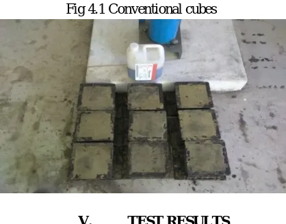 Fig 4.1 Conventional cubes 