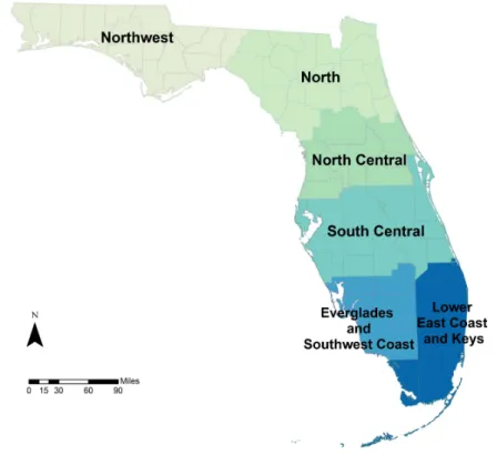 Figure 6. Monthly standardized precipitation index (SPI) values were estimated across six National  Centers for Environmental Information (NCEI) climate regions