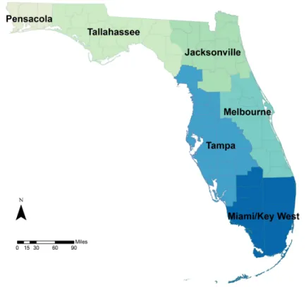 Figure 6. Monthly standardized precipitation index (SPI) values were estimated across six National  Centers for Environmental Information (NCEI) climate regions