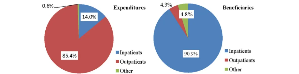 Fig. 2 Expenditures and beneficiaries of the NCMS fund in Anhui, 2009