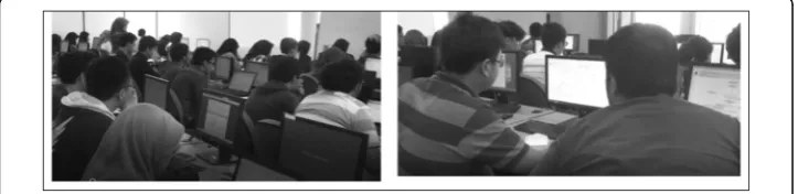 Fig. 2 The classroom settings during the experiment