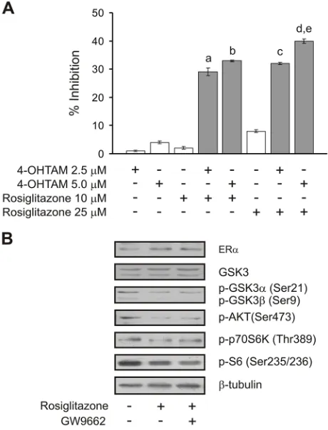 Figure 9: Cell proliferation inhibition by combining sub-effective doses of ACSL4 and ER pathway inhibitors in MDA MB-231 cells