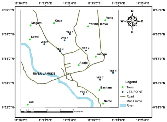 Fig 2.Geologic map of  the study area .(modified from NGSA 2006) 