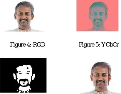 Figure 6: Binary image Figure 7: Detected face 