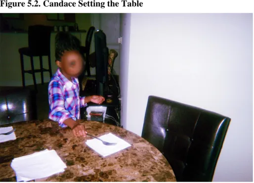 Figure 5.2. Candace Setting the Table 