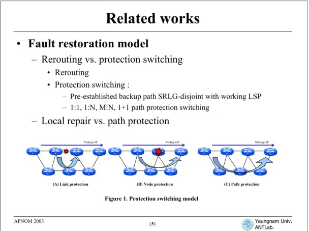 Figure 1. Protection switching model