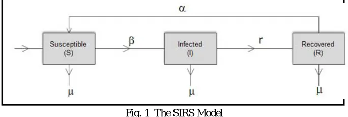 Fig. 1  The SIRS Model 