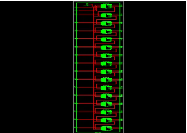 Fig. 15 Proposed design of 16-bit Adder-Subtractor circuit using WG gates 