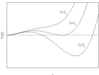 Figure 1.2: The potential of a scalar ﬁeld