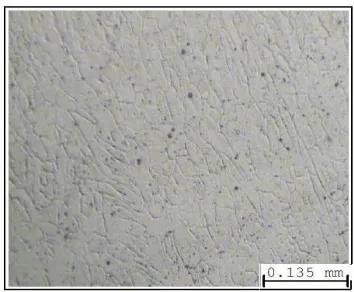 Fig. 9 shows the microstructure of base metal, it is clear that base metal is composed of ferrite and pearlite structure which is responsible for low microhardness and less wear resistance