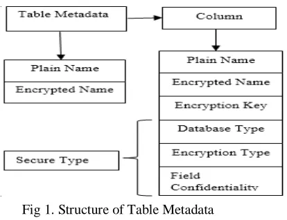 Fig 1. Structure of Table Metadata 
