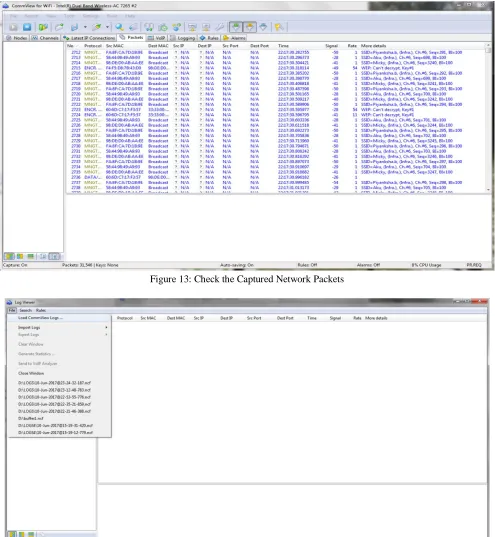 Figure 13: Check the Captured Network Packets 
