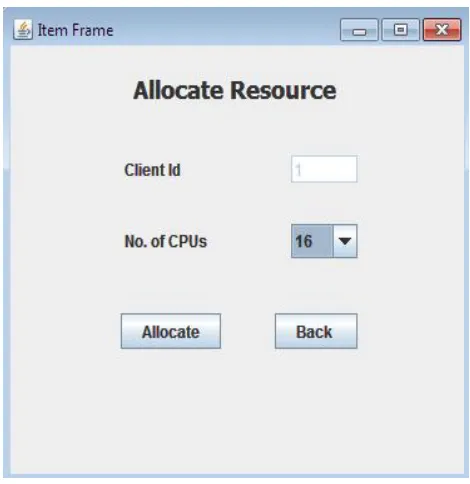 Figure 7: Deallocation process for client id 1 