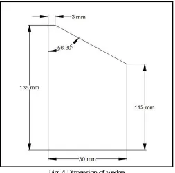 Fig. 4 Dimension of wedge A spring is an elastic object used to store mechanical energy