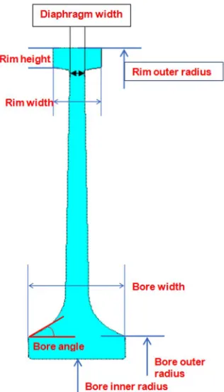 Table 1: Fixed dimensions of 2D compressor disc model
