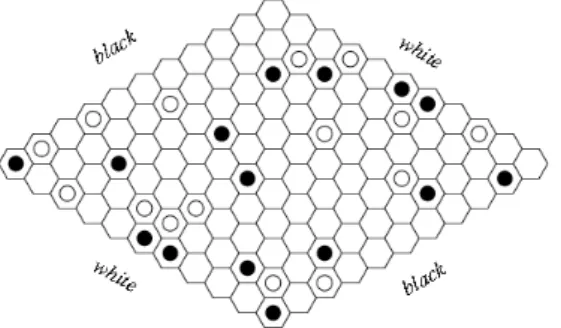 Figure 2.1: A sample board for the game of Hex