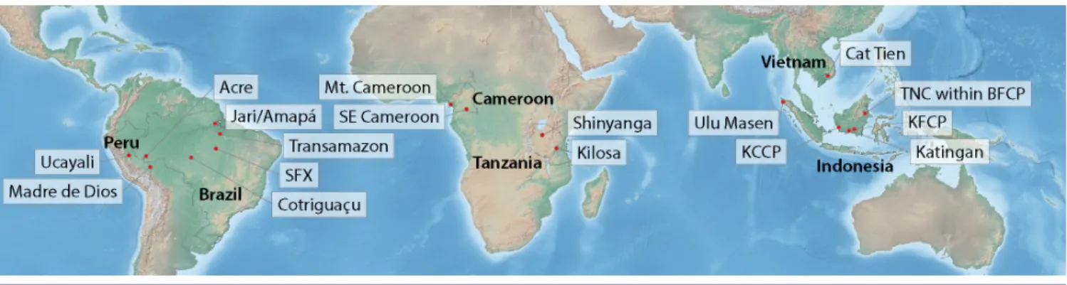 Fig. 1. Study sites (map credit: Astrid Bos).