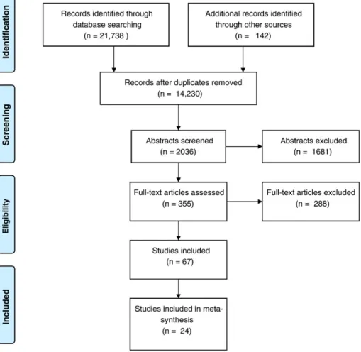 Fig. 1. PRISMA ﬂow chart of included studies. Cross-cutting themes.