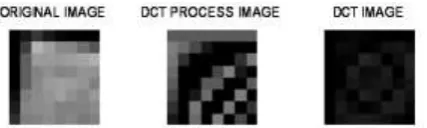 Figure 10, Command Window Output for 8*8 image. In this project stepwise we have gone through different images i.e 256*256 image for DCT and IDCT and then for 64*64 image 