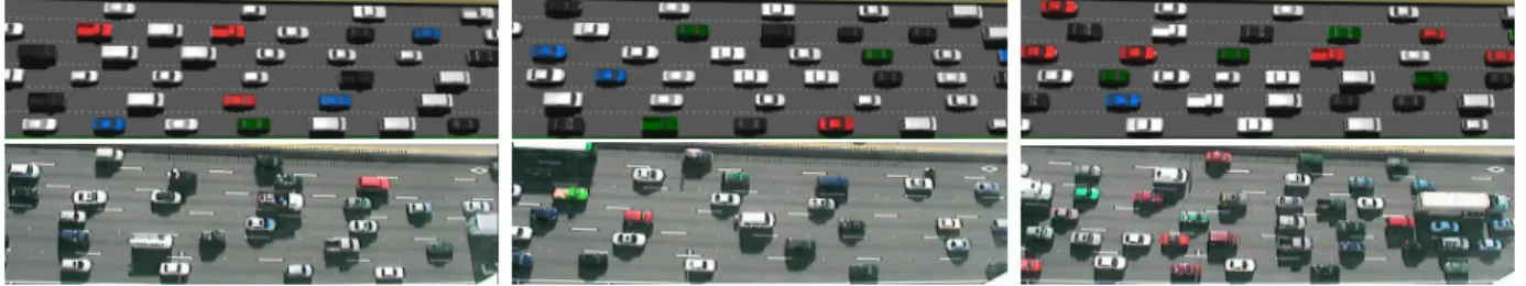 Figure 3.5: In this figure, there are three comparisons between the reconstruction and video footage from 5:17, 5:21, 5:25 (Minutes two, six, and ten for the 5:15 data set)