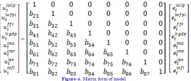 Figure-5. Matrix form of model. 
