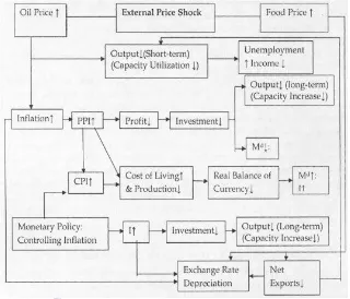 Figure-2. Transmission channels of oil price and food price shocks. 