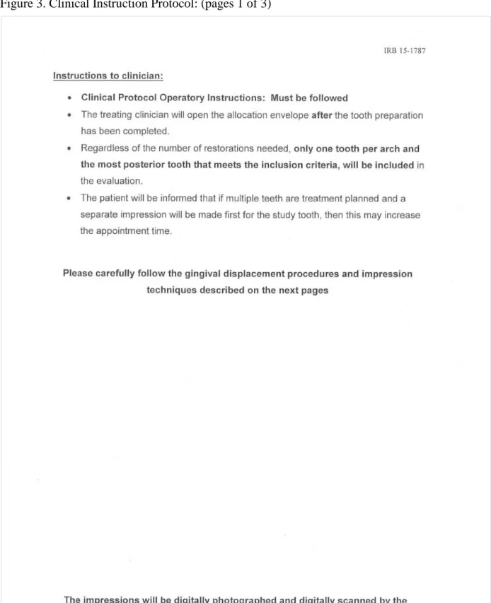 Figure 3. Clinical Instruction Protocol: (pages 1 of 3) 