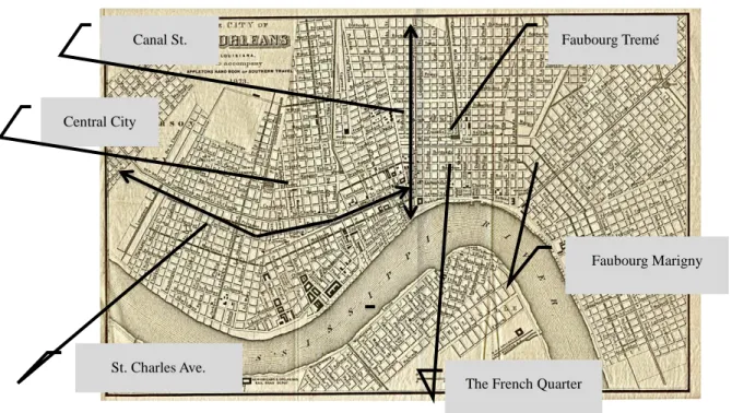 Fig. 1. New Orleans City Map, 1873  47    