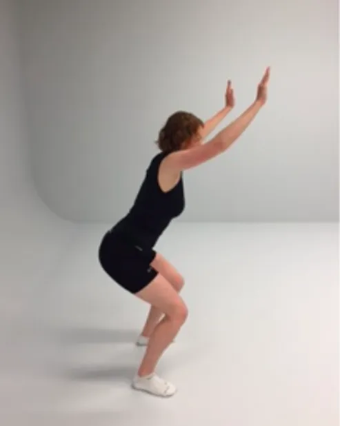 Figure 3.6 Sagittal view of overhead squat assessment.  