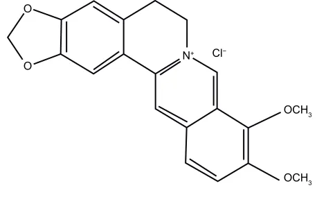 Figure 1 structure of berberine.