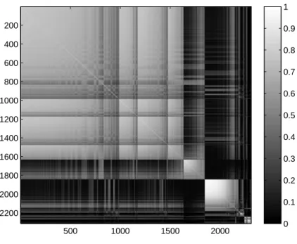 FIGURE 2.5: Pairwise marginal probabilities of being grouped with another subject in the CPP data.